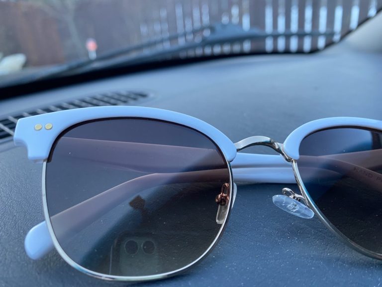 Found white sunglasses