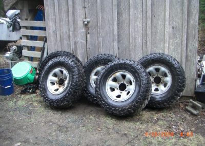 5 mounted and balanced tires