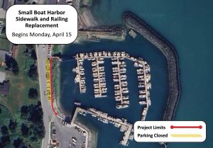 Small Boat Harbor Sidewalk Construction Begins Monday, April 15